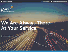 Tablet Screenshot of markspassengerservices.com